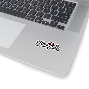 Blackjack Heart - Kisscut Sticker