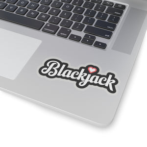 Blackjack Heart - Kisscut Sticker