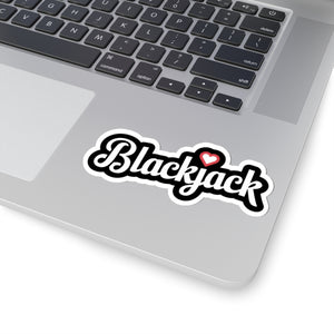 Blackjack Heart - Kisscut Sticker