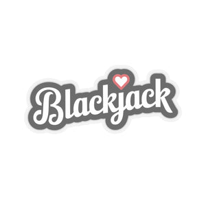 Blackjack Heart - Kisscut Sticker