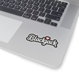 Blackjack Heart - Kisscut Sticker