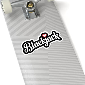Blackjack Heart - Kisscut Sticker